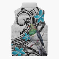 Aotearoa Te Ika-a-Maui Sleeveless Puffer Jacket South Island Kekeru Maori Koru - Polynesian Pride