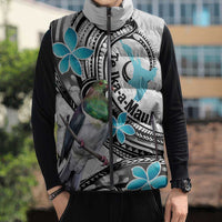 Aotearoa Te Ika-a-Maui Sleeveless Puffer Jacket South Island Kekeru Maori Koru - Polynesian Pride