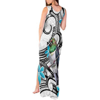 Aotearoa Te Ika-a-Maui Tank Maxi Dress South Island Kekeru Maori Koru LT14 - Polynesian Pride