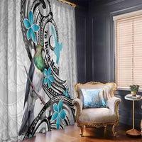 Aotearoa Te Ika-a-Maui Window Curtain South Island Kekeru Maori Koru LT14 - Polynesian Pride