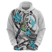 Aotearoa Te Ika-a-Maui Zip Hoodie South Island Kekeru Maori Koru