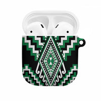 Green New Zealand Taniko Poutama Patikitiki AirPods Case LT14 Green - Polynesian Pride