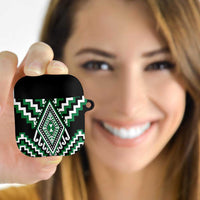 Green New Zealand Taniko Poutama Patikitiki AirPods Case LT14 - Polynesian Pride