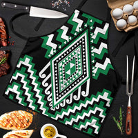 Green New Zealand Taniko Poutama Patikitiki Apron - Polynesian Pride