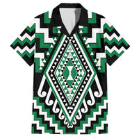 Green Aotearoa Taniko Poutama Patikitiki Hawaiian Shirt LT14 Green - Polynesian Pride