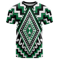 Green Aotearoa Taniko Poutama Patikitiki T Shirt