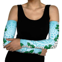 Cook Islands Tiare Maori With Conch Shell Arm Sleeves Pasifika Fest Polynesian Tattoo Turquoise LT14 - Polynesian Pride
