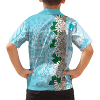 Cook Islands Tiare Maori With Conch Shell Hawaiian Shirt Pasifika Fest Polynesian Tattoo Turquoise LT14 - Polynesian Pride