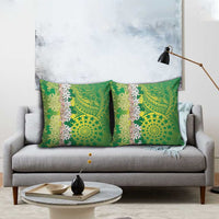 Cook Islands Tiare Maori With Conch Shell Pillow Cover Pasifika Fest Polynesian Tattoo Green LT14 - Polynesian Pride