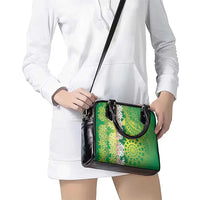 Cook Islands Tiare Maori With Conch Shell Shoulder Handbag Pasifika Fest Polynesian Tattoo Green LT14 - Polynesian Pride