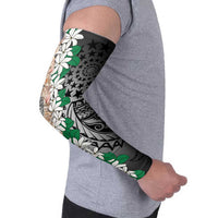Cook Islands Tiare Maori With Conch Shell Arm Sleeves Pasifika Fest Polynesian Tattoo Black LT14 - Polynesian Pride