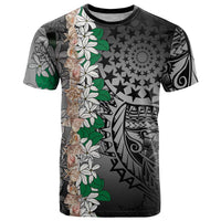 Cook Islands Tiare Maori With Conch Shell T Shirt Pasifika Fest Polynesian Tattoo Black