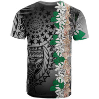 Cook Islands Tiare Maori With Conch Shell T Shirt Pasifika Fest Polynesian Tattoo Black