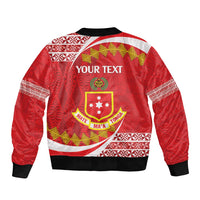 Personalised Kolisi Tonga College Atele Bomber Jacket Mate Maa Tonga 142 Years Anniversary LT14 - Polynesian Pride