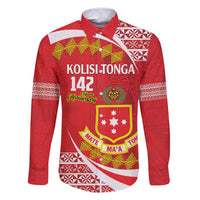 Personalised Kolisi Tonga College Atele Family Matching Tank Maxi Dress and Hawaiian Shirt Mate Maa Tonga 142 Years Anniversary