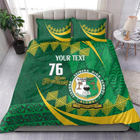 Personalised Tonga Liahona-Saineha High School Bedding Set Happy 76 Years Anniversary LT14 - Polynesian Pride