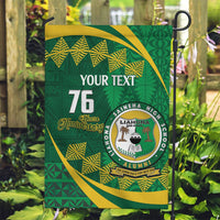 Personalised Tonga Liahona-Saineha High School Garden Flag Happy 76 Years Anniversary LT14 Garden Flag Green - Polynesian Pride