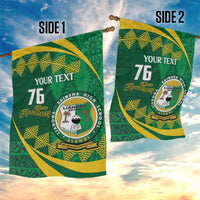 Personalised Tonga Liahona-Saineha High School Garden Flag Happy 76 Years Anniversary LT14 - Polynesian Pride