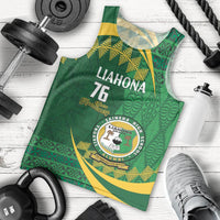 Personalised Tonga Liahona-Saineha High School Men Tank Top Happy 76 Years Anniversary LT14 - Polynesian Pride