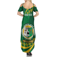 Personalised Tonga Liahona-Saineha High School Summer Maxi Dress Happy 76 Years Anniversary LT14 - Polynesian Pride