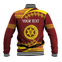 Personalised Tonga High School Baseball Jacket Happy 77 Years Anniversary LT14 - Polynesian Pride