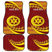 Personalised Tonga High School Car Mats Happy 77 Years Anniversary LT14 - Polynesian Pride