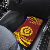 Personalised Tonga High School Car Mats Happy 77 Years Anniversary LT14 - Polynesian Pride