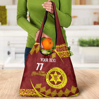 Personalised Tonga High School Grocery Bag Happy 77 Years Anniversary LT14 - Polynesian Pride