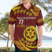 Personalised Tonga High School Hawaiian Shirt Happy 77 Years Anniversary LT14 - Polynesian Pride