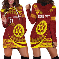 Personalised Tonga High School Hoodie Dress Happy 77 Years Anniversary LT14 - Polynesian Pride