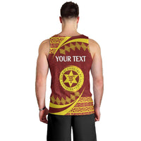 Personalised Tonga High School Men Tank Top Happy 77 Years Anniversary LT14 - Polynesian Pride