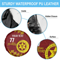 Personalised Tonga High School Spare Tire Cover Happy 77 Years Anniversary LT14 - Polynesian Pride