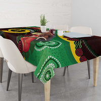 Long God Yumi Stanap Vanuatu Tablecloth Tropical Flowers Aboriginal Pattern LT14 - Polynesian Pride