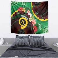 Long God Yumi Stanap Vanuatu Tapestry Tropical Flowers Aboriginal Pattern