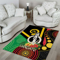 Tamtam Drum Vanuatu Area Rug Boar Tusk Aboriginal Flag Style