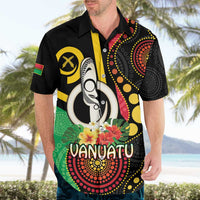 Tamtam Drum Vanuatu Hawaiian Shirt Boar Tusk Aboriginal Flag Style LT14 - Polynesian Pride