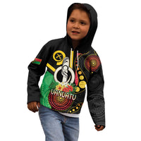 Tamtam Drum Vanuatu Kid Hoodie Boar Tusk Aboriginal Flag Style