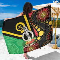 Tamtam Drum Vanuatu Sarong Boar Tusk Aboriginal Flag Style