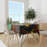 Tamtam Drum Vanuatu Tablecloth Boar Tusk Aboriginal Flag Style LT14 - Polynesian Pride