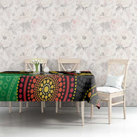Tamtam Drum Vanuatu Tablecloth Boar Tusk Aboriginal Flag Style LT14 - Polynesian Pride