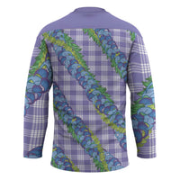 Hawaii Jade Vine Lei Hockey Jersey Aloha Palaka Motif - Purple LT14 - Polynesian Pride