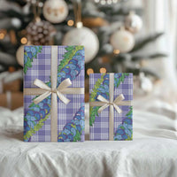 Hawaii Jade Vine Lei Wrapping Paper Aloha Palaka Motif - Purple LT14 - Polynesian Pride