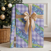 Hawaii Jade Vine Lei Wrapping Paper Aloha Palaka Motif - Purple LT14 - Polynesian Pride