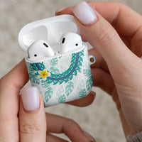 Jade Vine Lei Hawaii AirPods Case Aloha Seamless Tropical Leaves - Polynesian Pride