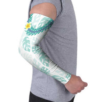 Jade Vine Lei Hawaii Arm Sleeves Aloha Seamless Tropical Leaves - Polynesian Pride