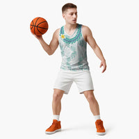 Jade Vine Lei Hawaii Basketball Jersey Aloha Seamless Tropical Leaves LT14 - Polynesian Pride