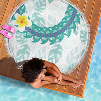 Jade Vine Lei Hawaii Beach Blanket Aloha Seamless Tropical Leaves LT14 - Polynesian Pride