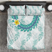 Jade Vine Lei Hawaii Bedding Set Aloha Seamless Tropical Leaves - Polynesian Pride