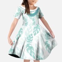 Jade Vine Lei Hawaii Family Matching Tank Maxi Dress and Hawaiian Shirt Aloha Seamless Tropical Leaves - Polynesian Pride
