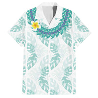 Jade Vine Lei Hawaii Family Matching Tank Maxi Dress and Hawaiian Shirt Aloha Seamless Tropical Leaves - Polynesian Pride